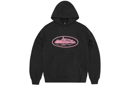 Corteiz Alcatraz V2 Hoodie Black/Pink