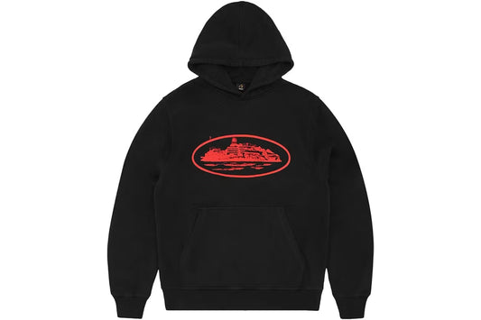 Corteiz Alcatraz V2 Hoodie Black/Red