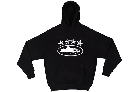 Corteiz 4Starz Alcatraz Hoodie Black