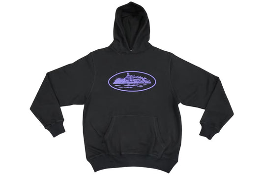 Corteiz Alcatraz Hoodie Black/Purple