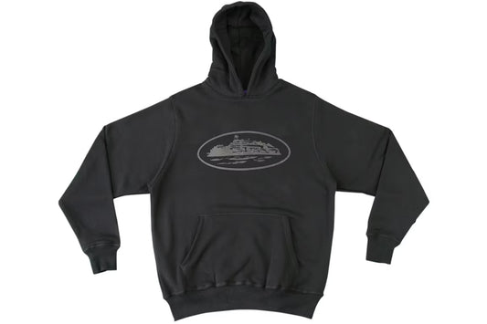 Corteiz Alcatraz Hoodie Triple Black