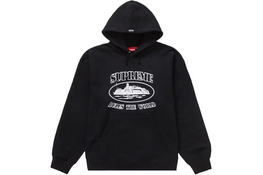 Supreme Corteiz Rule The World Hoodie Black