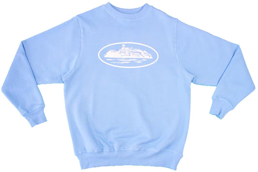 Corteiz Alcatraz Crewneck Sweatshirt Baby Blue