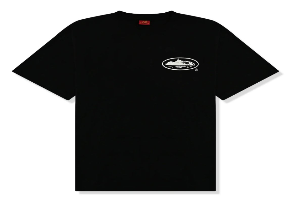 Corteiz OG Island T-Shirt Black/White