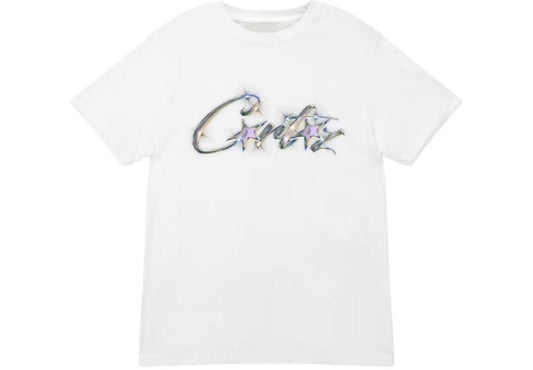 Corteiz Allstarz Chrome T-Shirt White