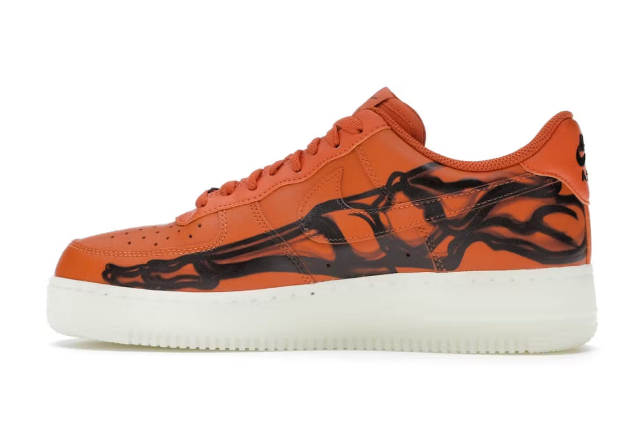 Air Force 1 Low Orange Skeleton Halloween