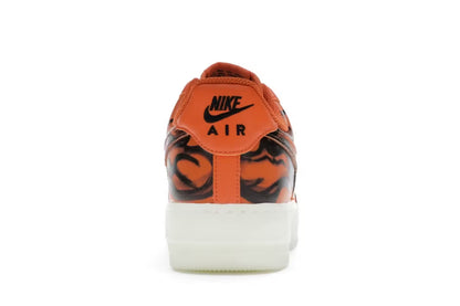 Air Force 1 Low Orange Skeleton Halloween