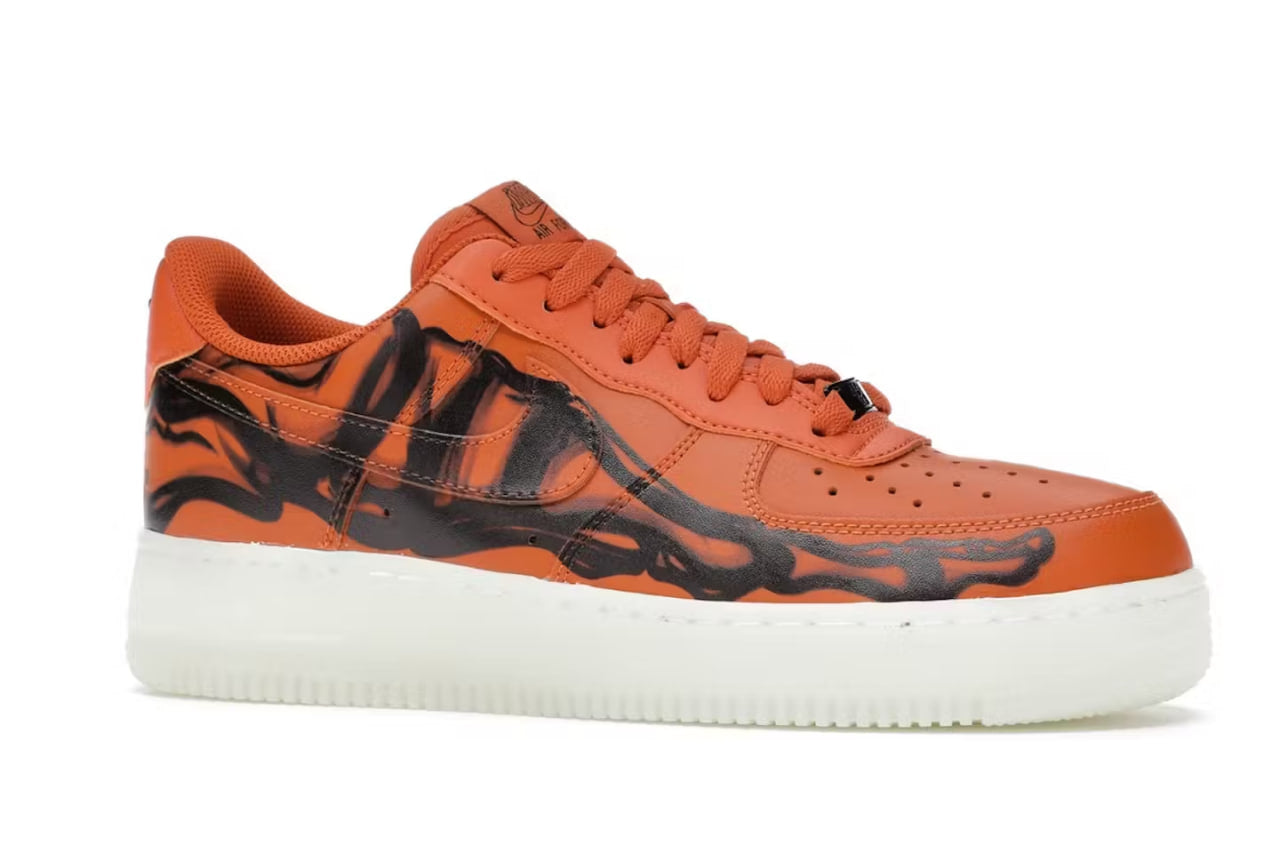 Air Force 1 Low Orange Skeleton Halloween