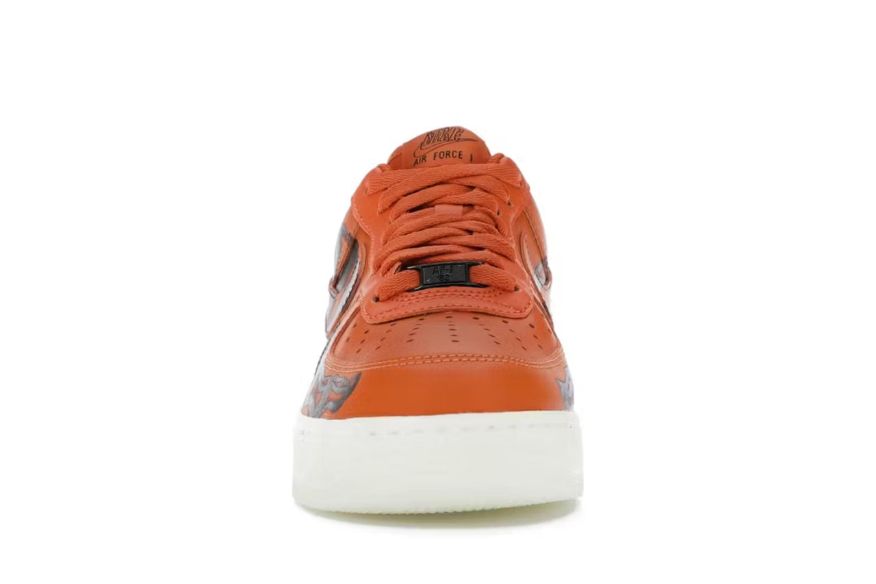 Air Force 1 Low Orange Skeleton Halloween