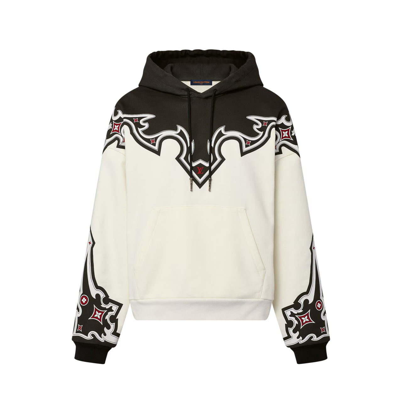 Louis Vuitton Embellished Hoodie Ready To Wear White/Black