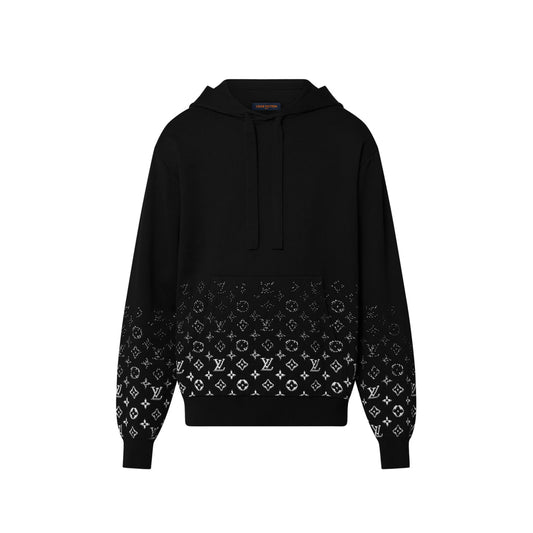 Louis Vuitton Gradient Cotton Hoodie Black