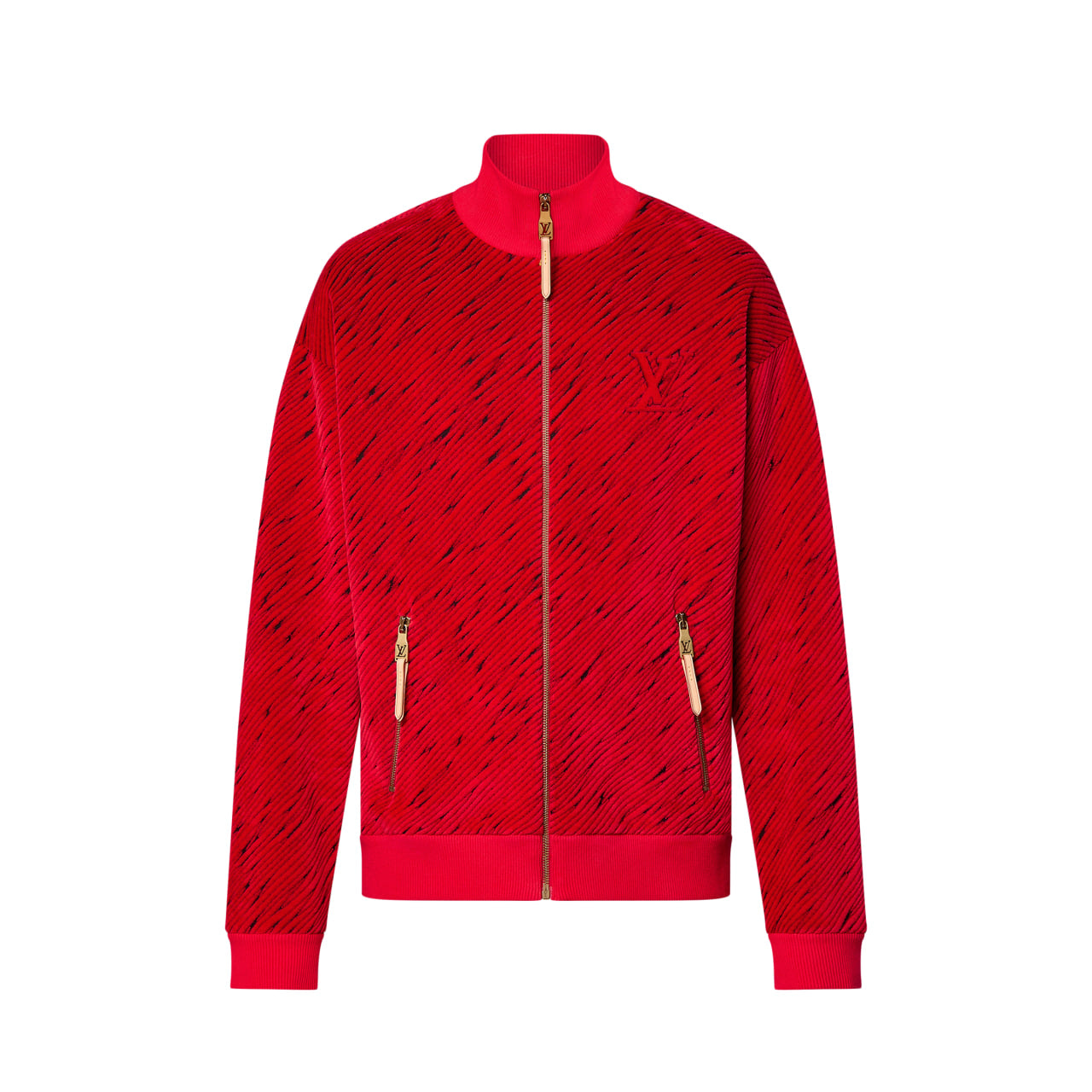 Louis Vuitton Jacquard Cotton Velvet Tracktop Red