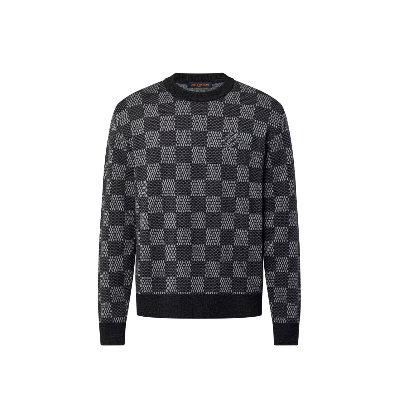 Louis Vuitton Damier Wool Crewneck Grey/Black