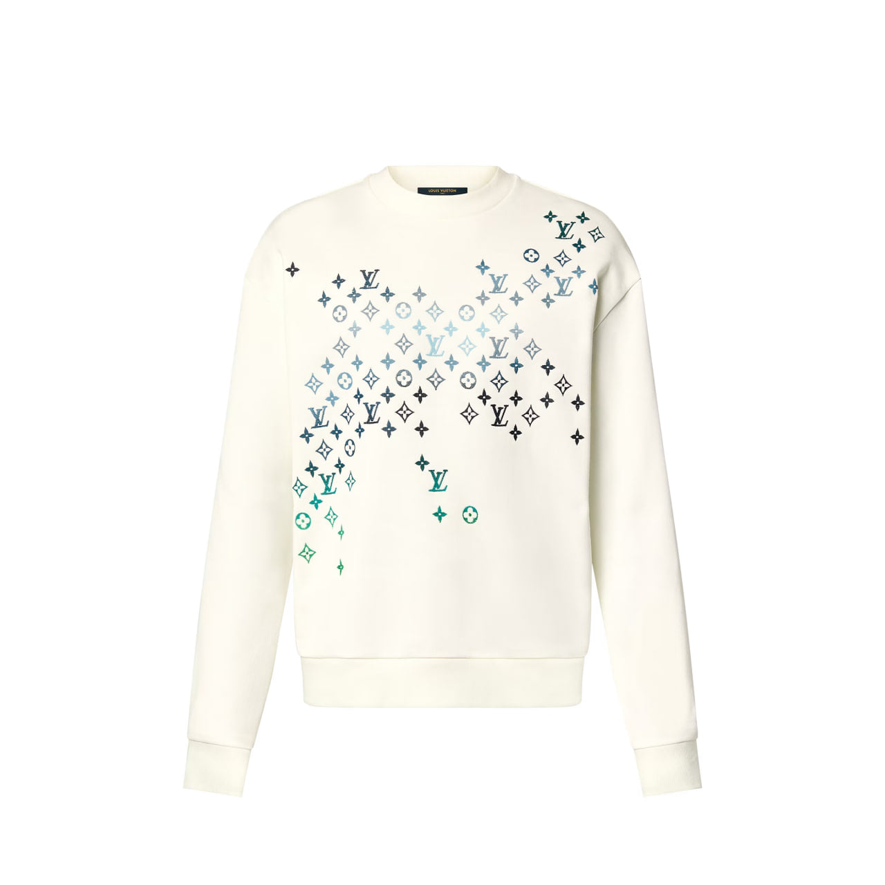 Louis Vuitton Embroidered Cotton Sweatshirt White