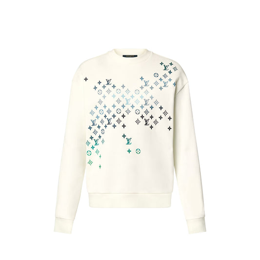 Louis Vuitton Embroidered Cotton Sweatshirt White