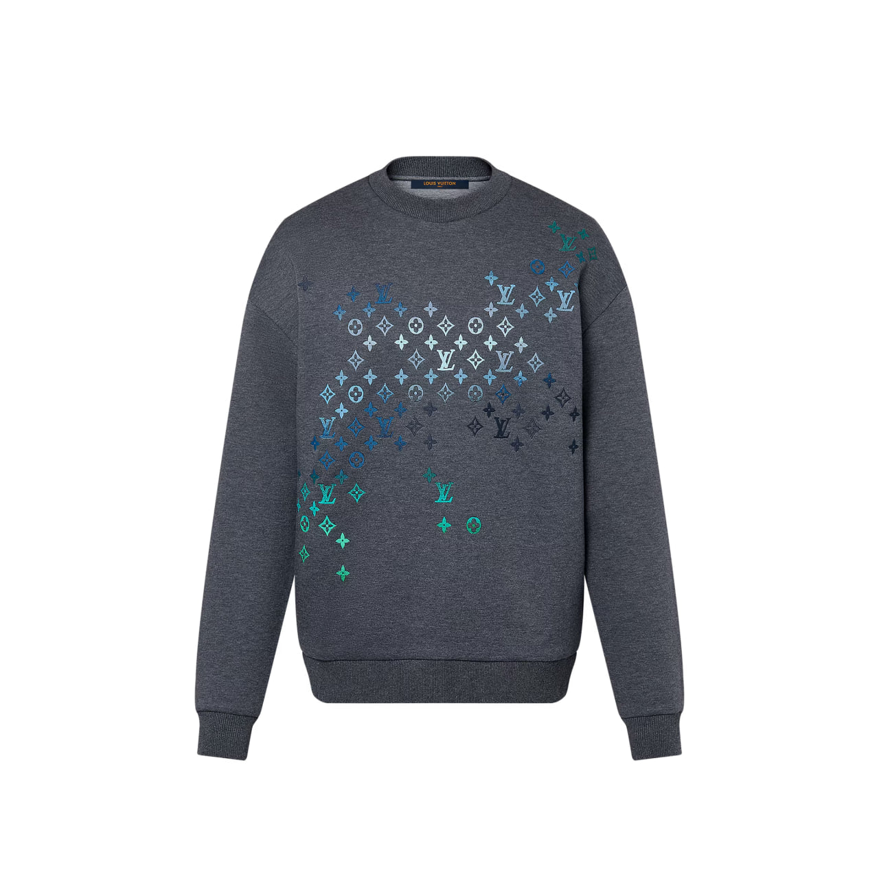 Louis Vuitton Embroidered Cotton Sweatshirt Grey