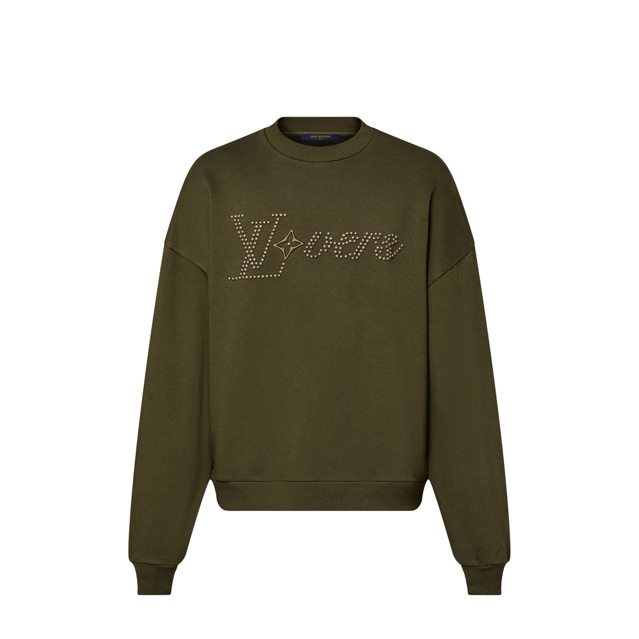 Louis Vuitton Cotton Signature Crewneck Dark Green