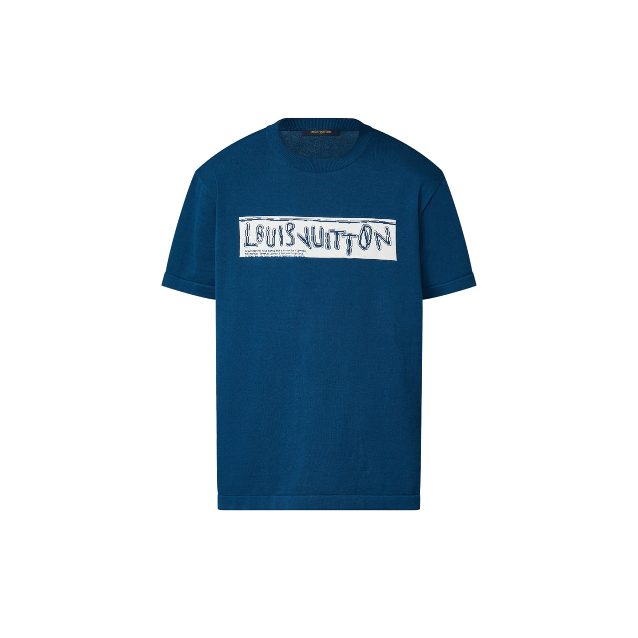 Louis Vuitton Short-Sleeved Cotton Crewneck Blue