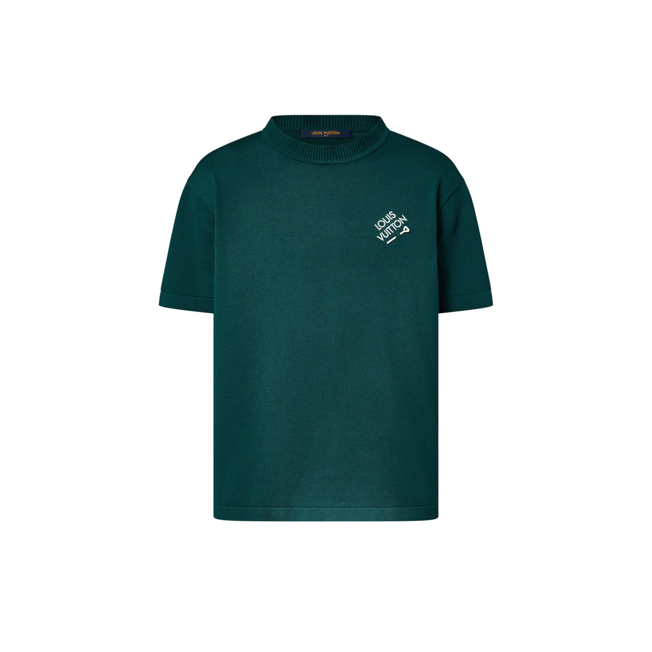 Louis Vuitton Signature Short-Sleeved Cotton Crewneck Green