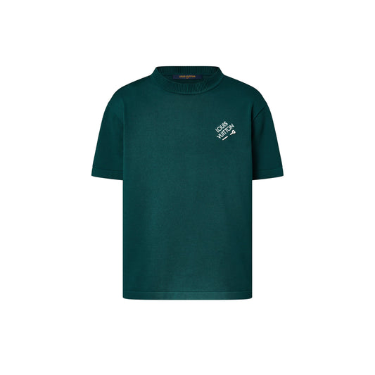 Louis Vuitton Signature Short-Sleeved Cotton Crewneck Green