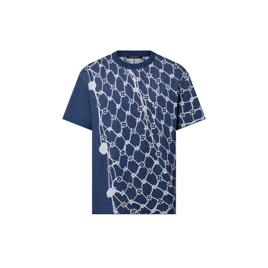 Louis Vuitton Cotton Short Sleeved Crewneck Blue