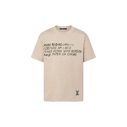 LV x Park Seo-Bo Short-Sleeved Cotton Crewneck