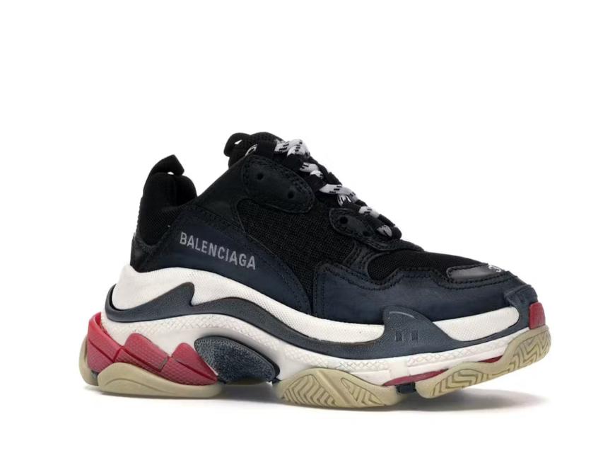 Balenciaga Triple S Black White Red