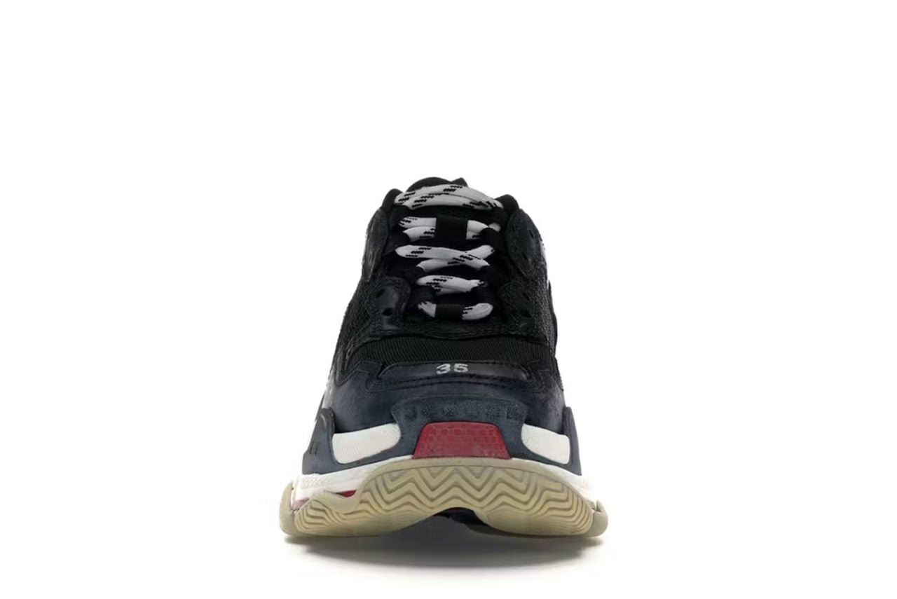 Balenciaga Triple S Black White Red