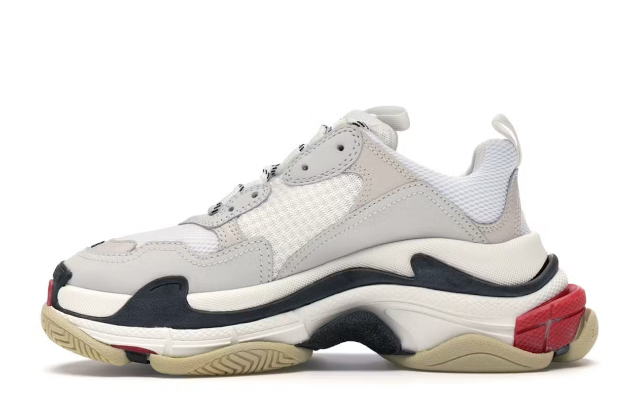 Balenciaga Triple S White/Red Women's