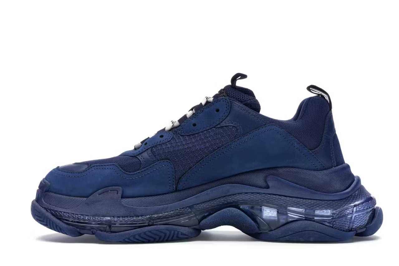 Balenciaga Triple S Clear Sole Navy