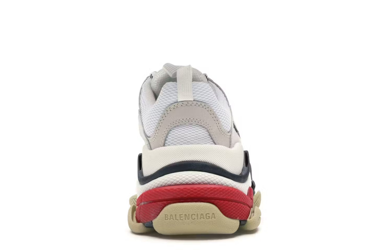 Balenciaga Triple S White/Red Women's