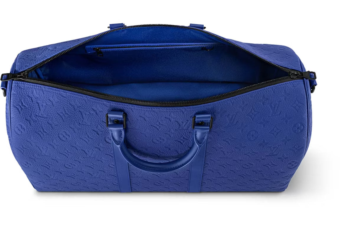 Louis Vuitton Keepall Bandouliere 50 Racing Blue