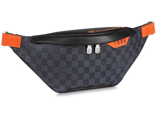 Louis Vuitton Discovery Bumbag Damier Cobalt Race Blue Orange