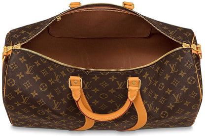 Louis Vuitton Keepall Bandouliere Wavy Monogram Legacy 50 Brown