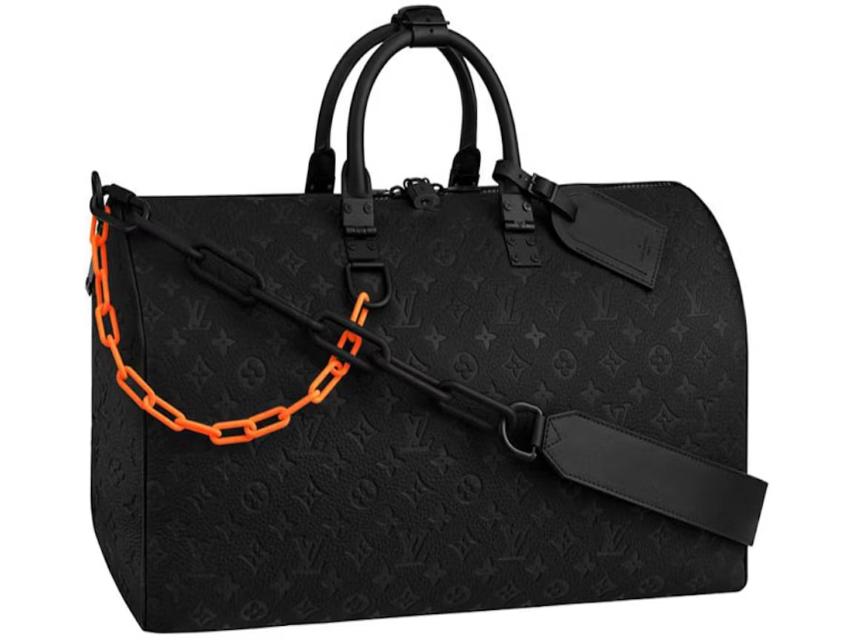 Louis Vuitton Keepall Monogram Bandouliere 50 Black