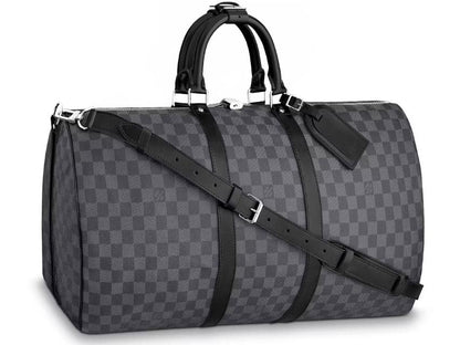 Louis Vuitton Keepall Bandouliere Damier Graphite 55 Black/Graphite