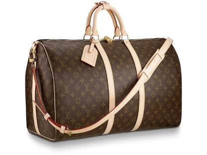 Louis Vuitton Keepall Bandouliere Monogram 55 Brown