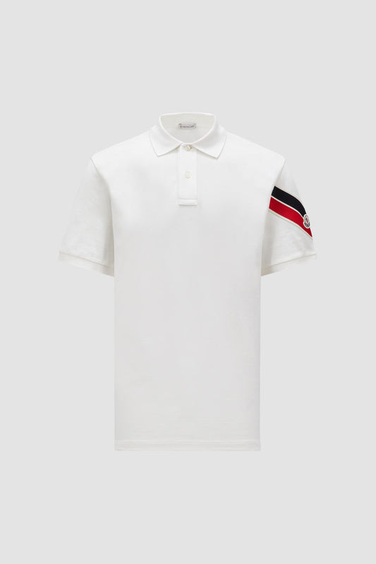 Tricolour Trim T-Shirt Men Off-White